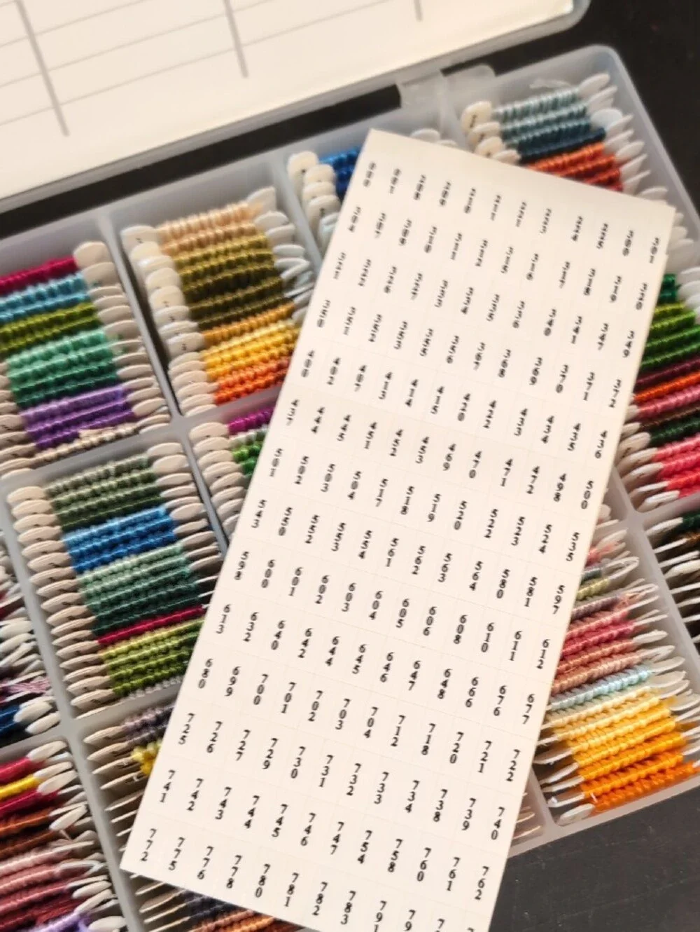 Thread Floss Storage Box By Darice - Multicolor Organizer With Floss Included